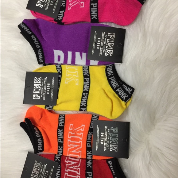 1 left🌈NEW Free Lanyard+5pr. VS PINK Ankle Socks - Picture 7 of 7